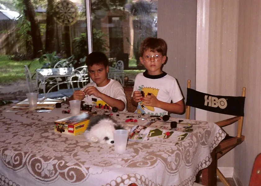 1991 Buiding Legos With Cousin Joe