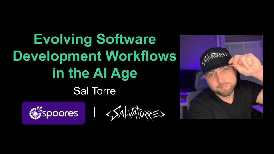 Title slide — Evolving Software Development Workflows in the AI Age