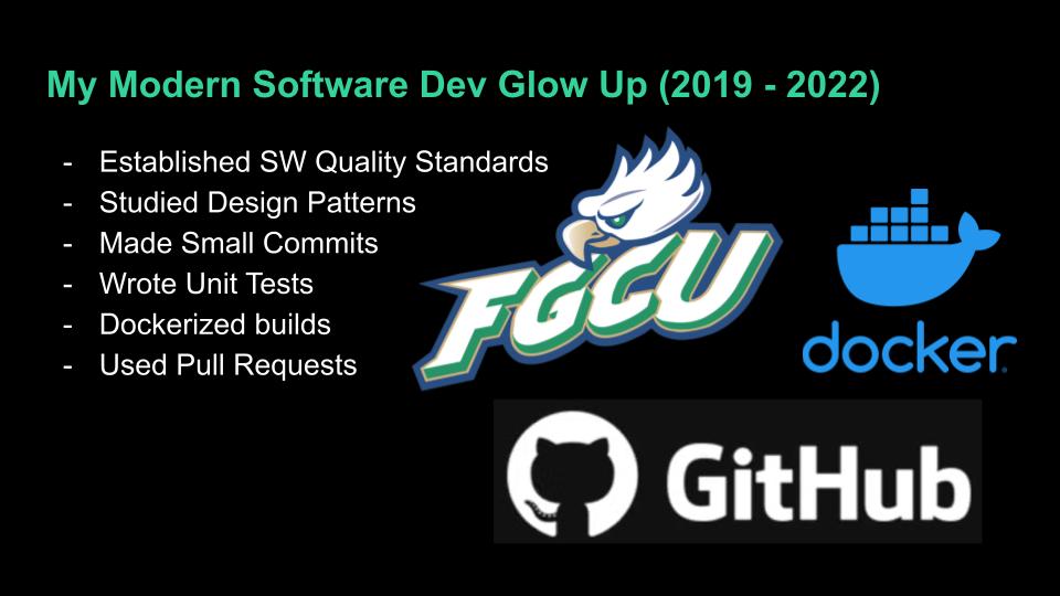 My modern software dev glow up (2019–2022)