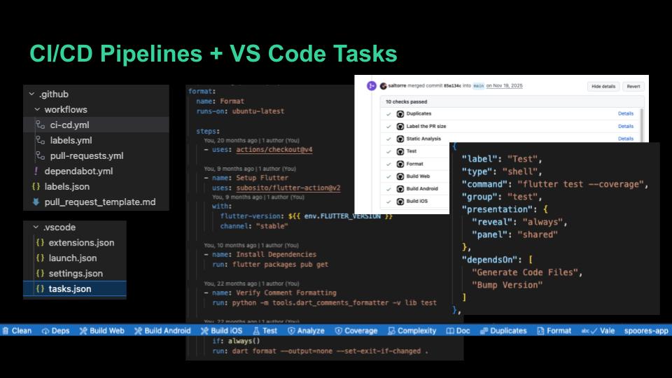 CI/CD pipelines and VS Code Tasks