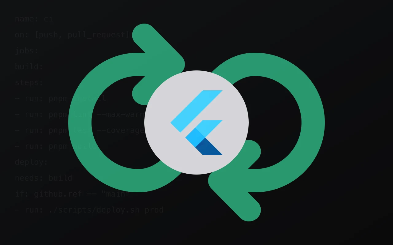CI/CD pipeline tile for Flutter
