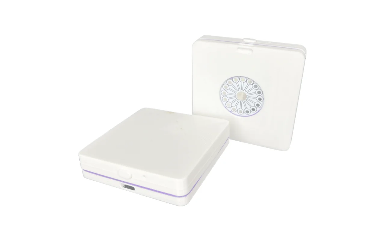 The finished spooresLEAK sensor in its sealed enclosure
