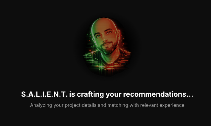 S.A.L.I.E.N.T. generating a personalized AI recommendation