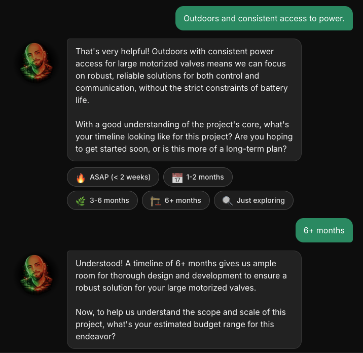 S.A.L.I.E.N.T. discussing timeline and budget expectations